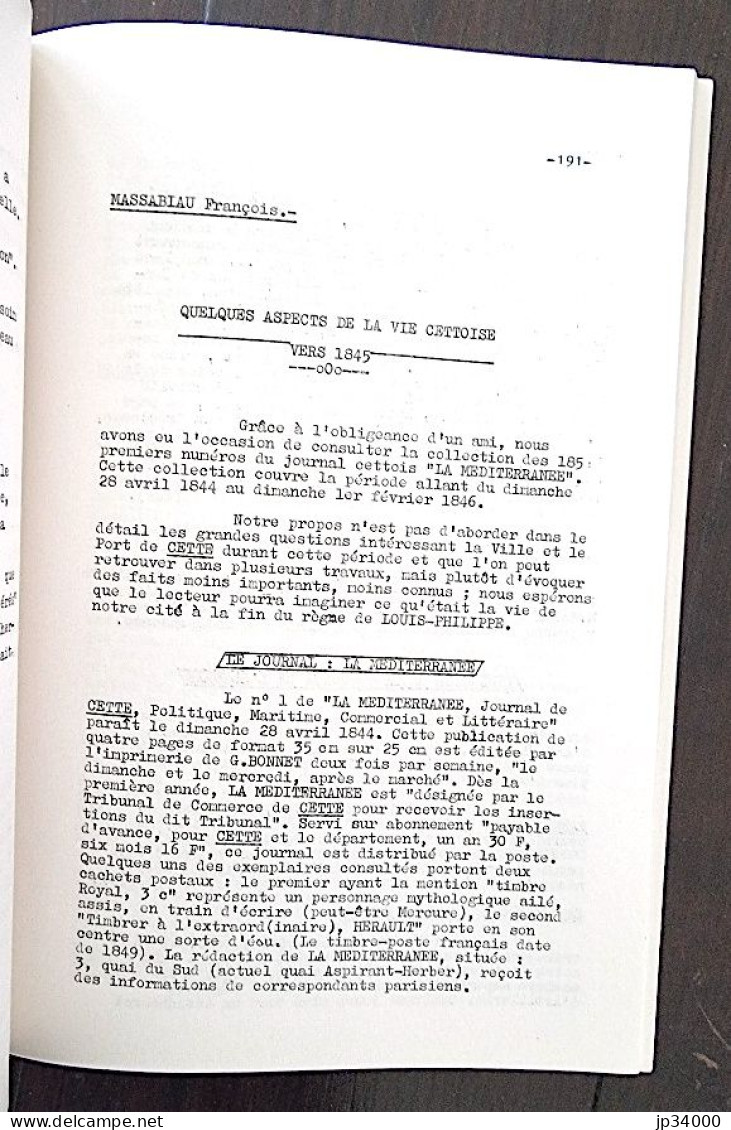 Bulletin De La Société D'études Scientifiques De Sete Et Sa Région - V - 1973 (régionalisme Languedoc) - Languedoc-Roussillon