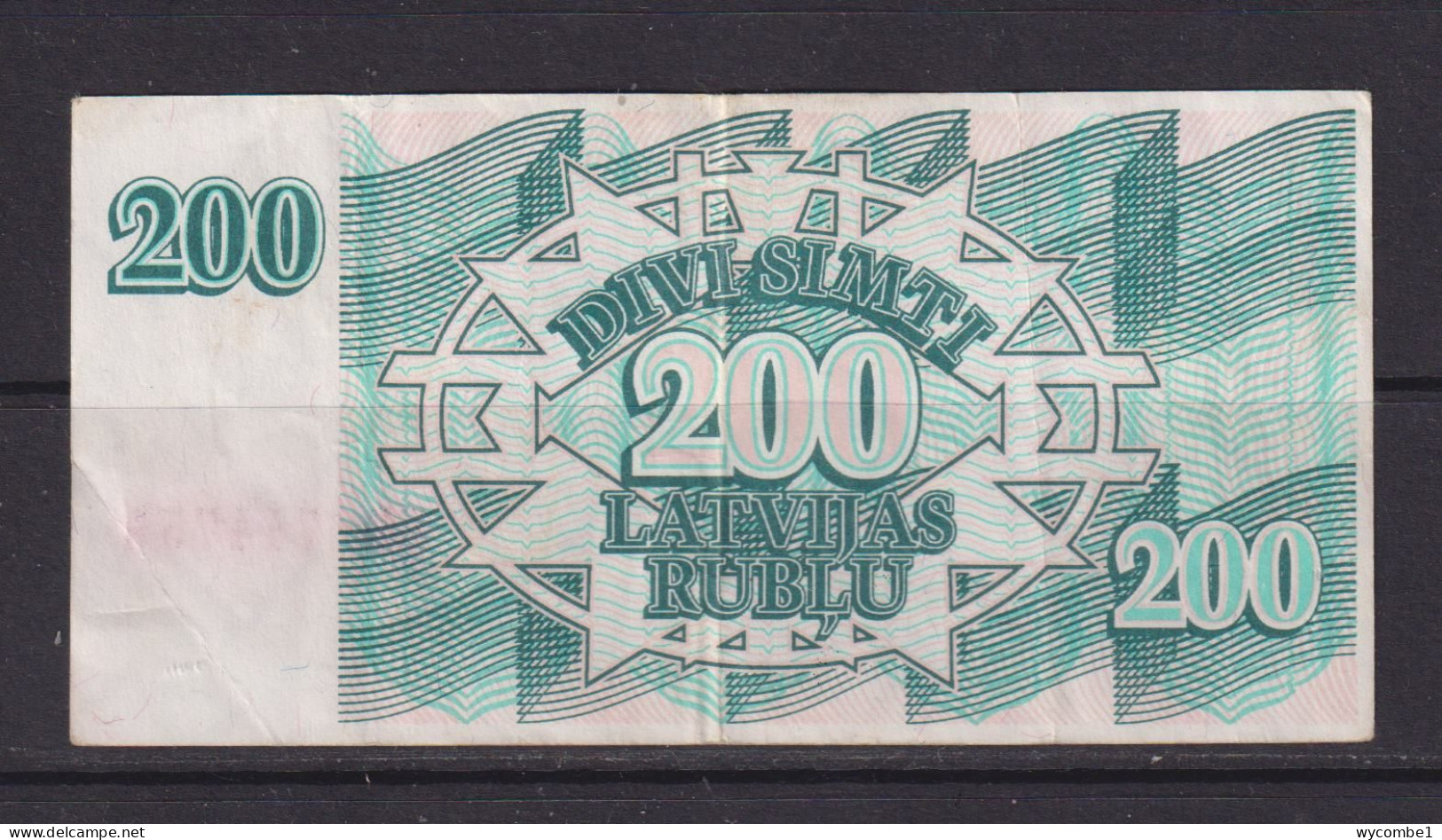 LATVIA - 1992 200 Rublu Circulated Banknote - Latvia