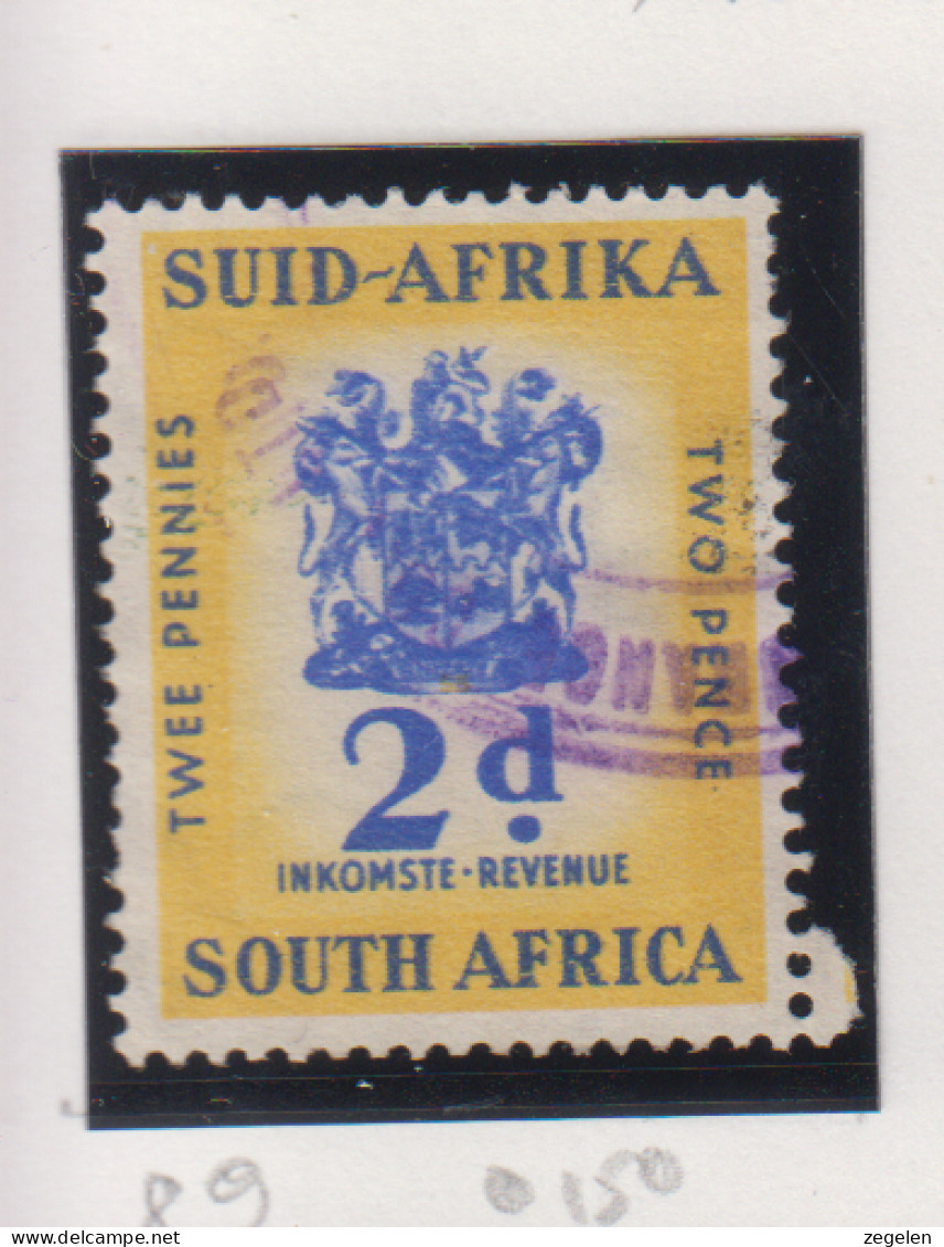 Zuid-Afrika Fiskale Zegel(revenue) Cat. J Barefoot: Revenue JAAR 1959 Nr .89 - Andere & Zonder Classificatie