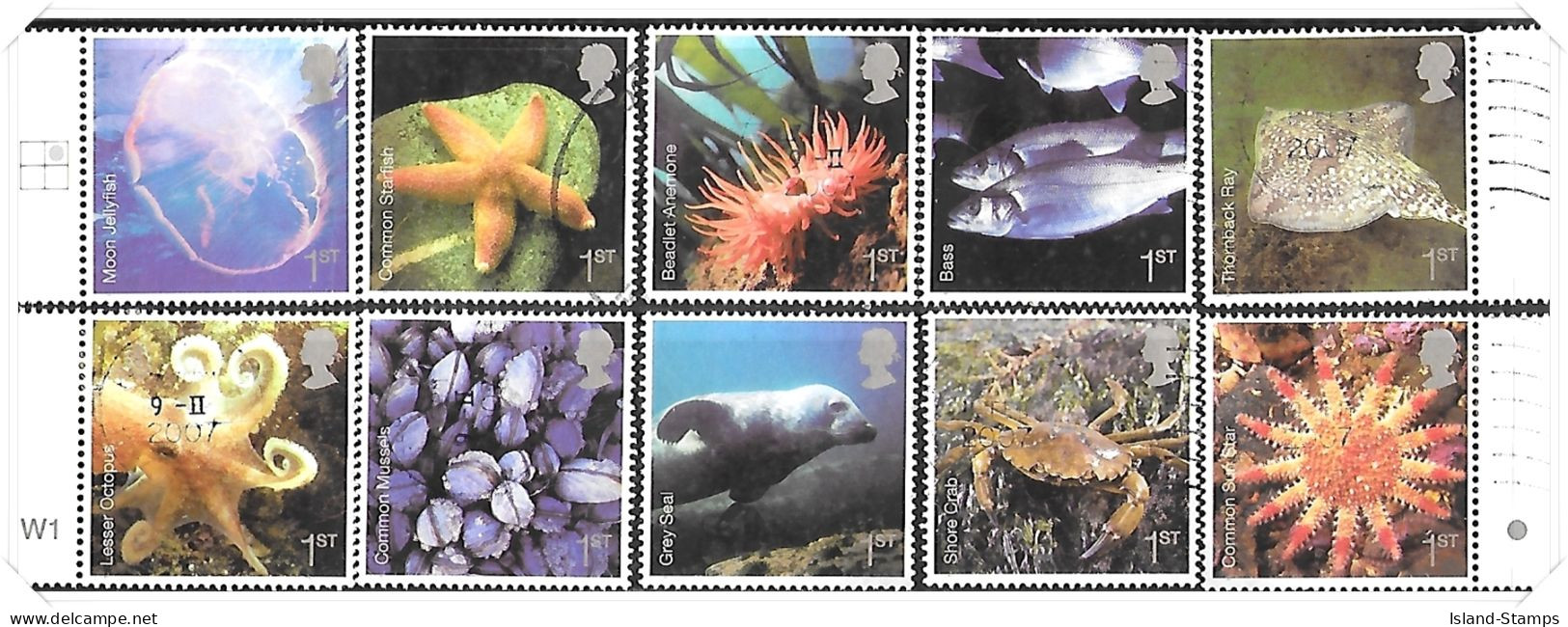 2007 Sea Life Used Set HRD2-C - Used Stamps