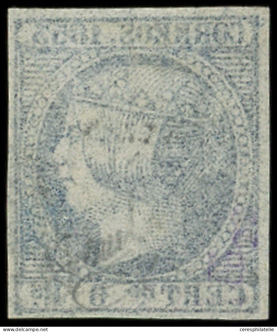 ESPAGNE 21 : 6r. Bleu De 1853, Obl., TB - Oblitérés