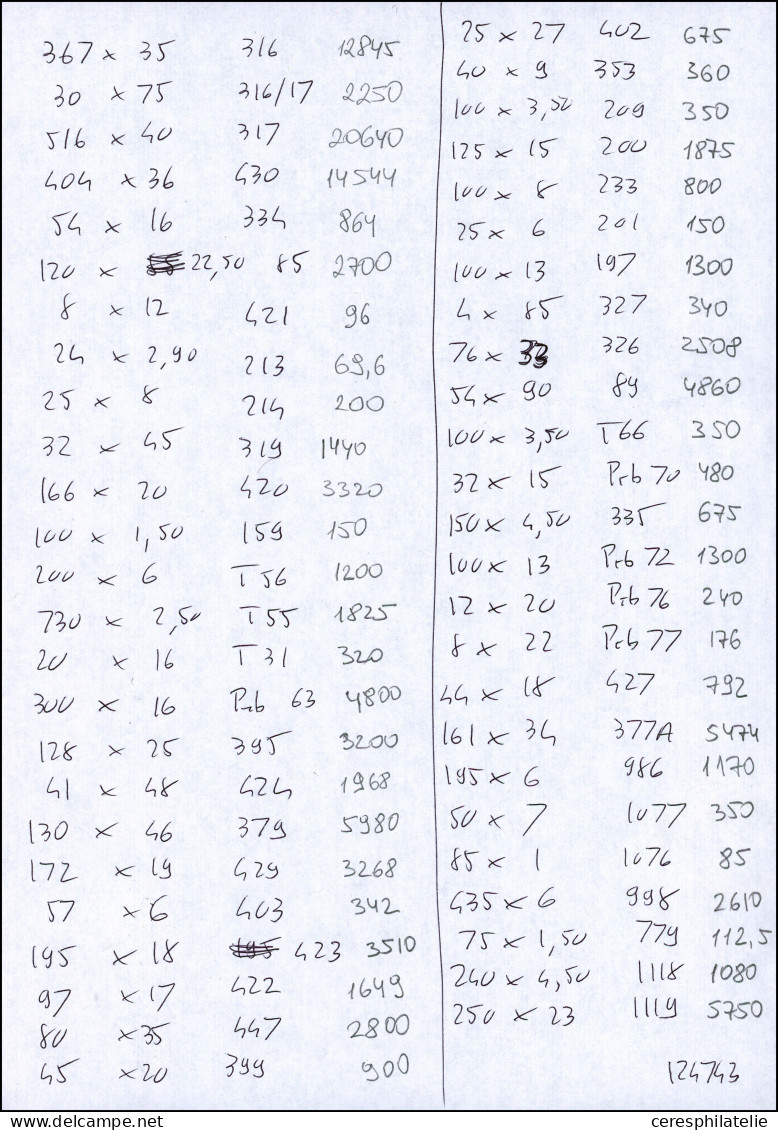 ** Lot De Timbres En Feuilles Ou Fragts Entre N°216 Et 1119 + Qqs Sage, Préos, Taxe. Quantités Variables Jusqu'à 400 Ex. - Collections (with Albums)