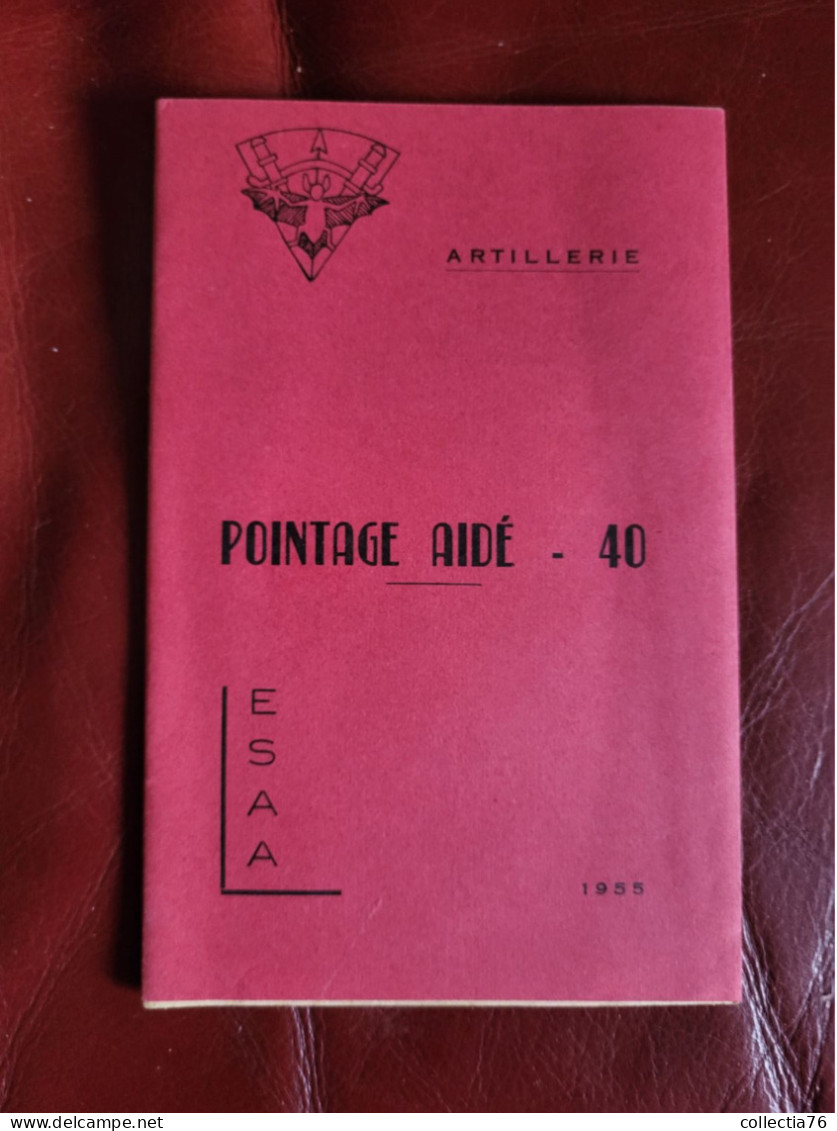 MILITARIA LOT DE 2 DOCUMENTS LIVRETS ESAA PROJECTION UTM PROJECTION AIDE 1955 - Französisch