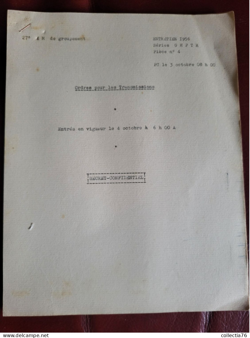 MILITARIA LOT DE 3 DOCUMENTS SUR LES COMMUNICATION ALPHABET PHONETIQUE OTAN SECRET CONFIDENTIEL - Francés