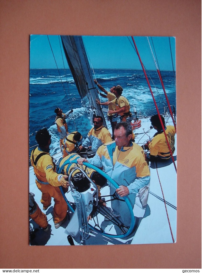 ERIC TABARLY - DANIEL MALLE --  " Voilier LA POSTE" Dans La WHITBREAD 93/94 (autographe Imprimé) - Segeln