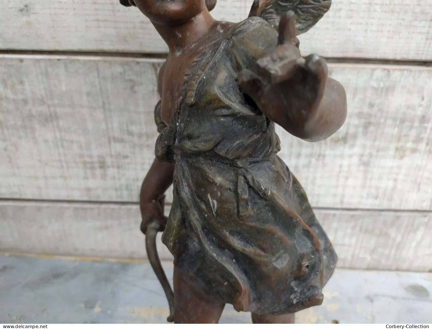 Statue Ange Cupidon Sujet de Pendule Angelot Régule