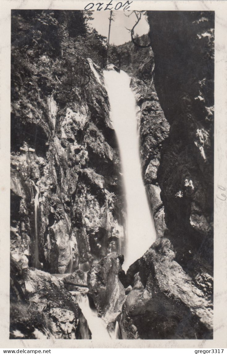 E3920) TSCHAUKOWASSERFALL Am Loiblpass Ferlach Kärnten - TSCHEPPASCHLUCHT Alte FOTO AK - Ferlach