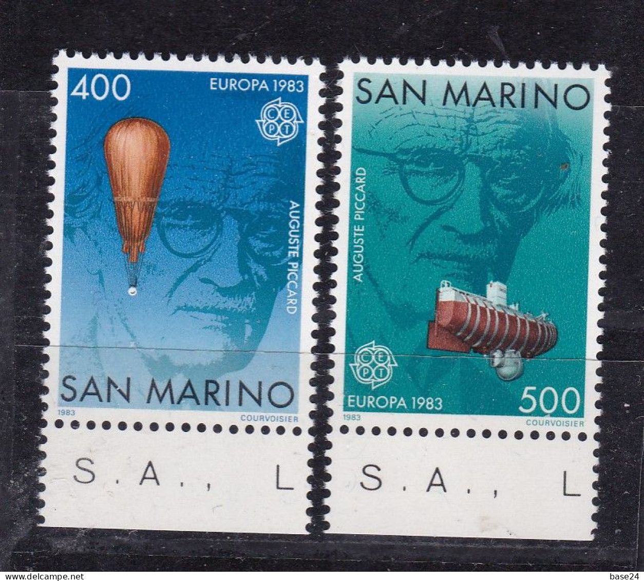 1983 San Marino Saint Marin EUROPA CEPT EUROPE Serie Di 2 Valori MNH** Opere Del Genio Umano, Human Genius Works - 1983