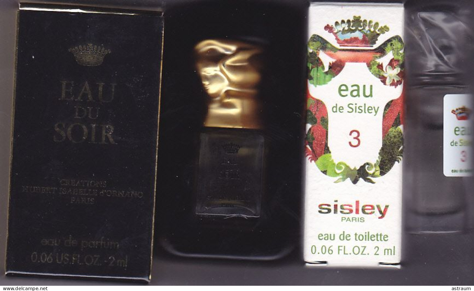 Lot De 2 Miniature De Parfum - Sisley / D'ornano - Edt & Edp - Pleine Avec Boite - Mignon Di Profumo Donna (con Box)