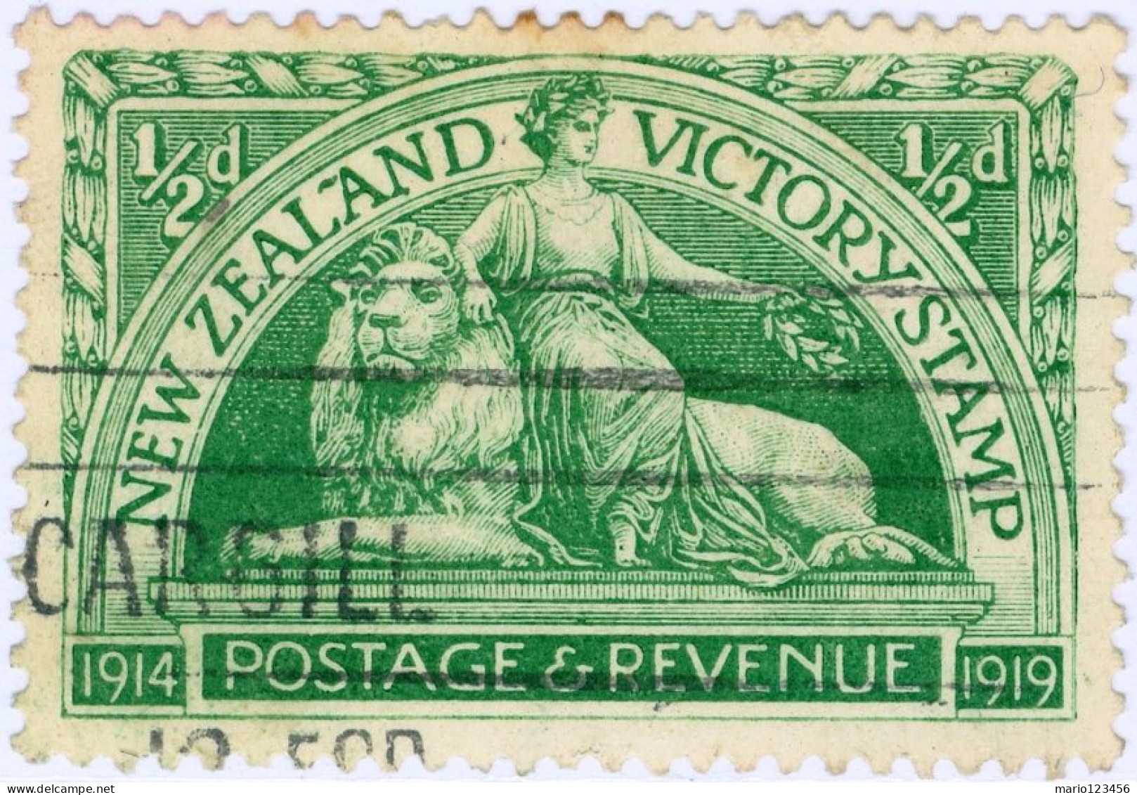 NUOVA ZELANDA, NEW ZEALAND, VITTORIA, 1920, FRANCOBOLLI USATI Scott:NZ 165, Yt:NZ 169 - Neufs