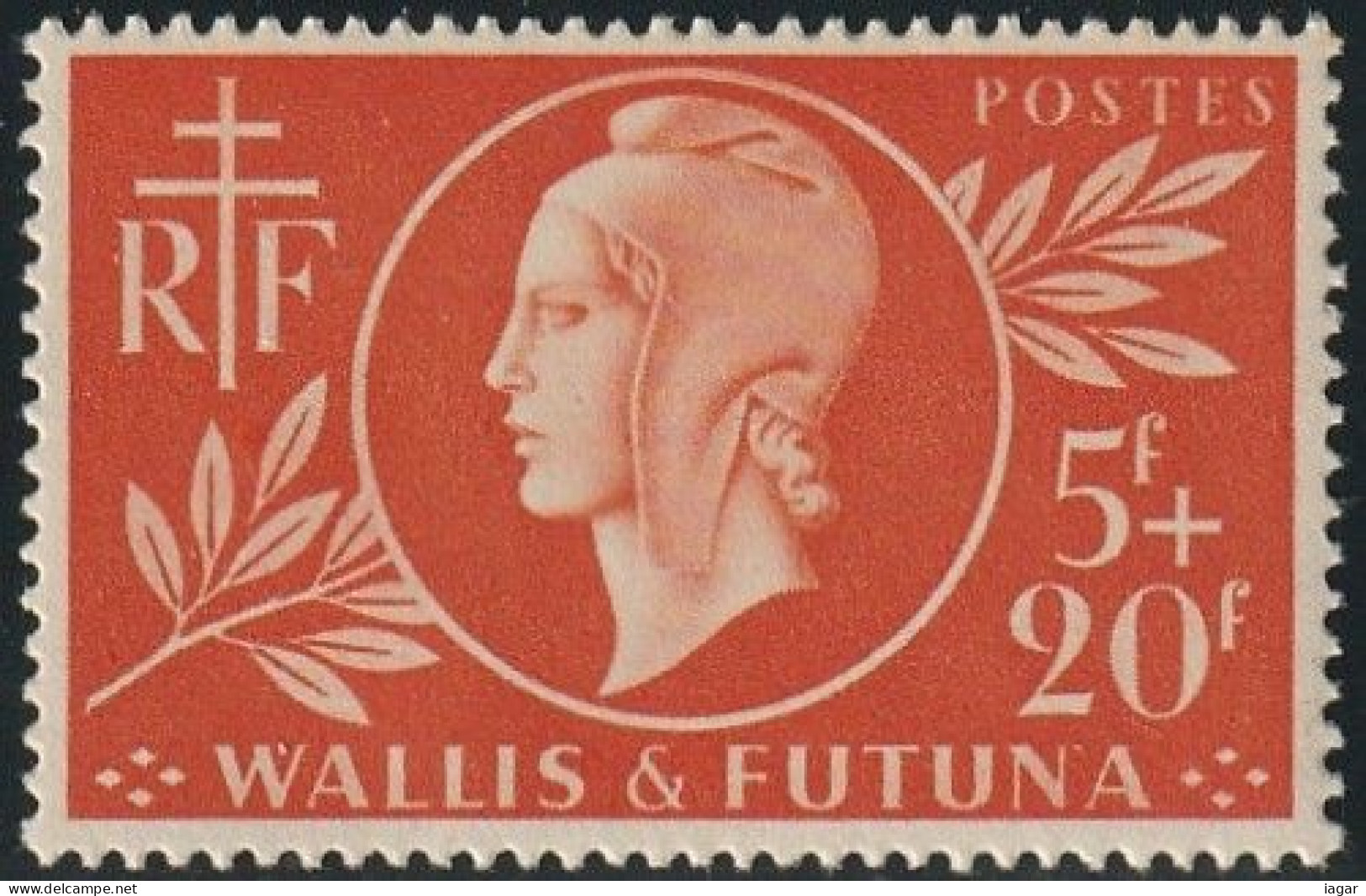 WALLIS ET FUTUNA 1944  -  ENTRAIDE FRANCAISE  1v - Unused Stamps