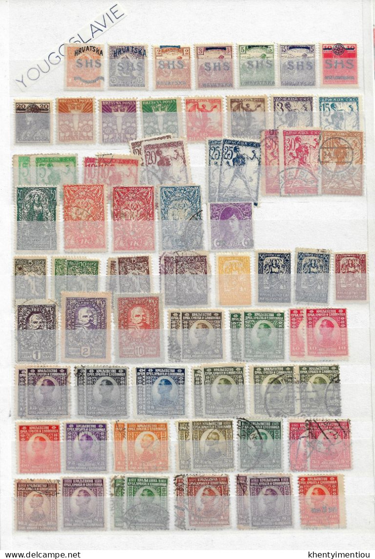 Lot De Timbres De Yougoslavie (9 Pages) à Partir De 1918 - Colecciones & Series