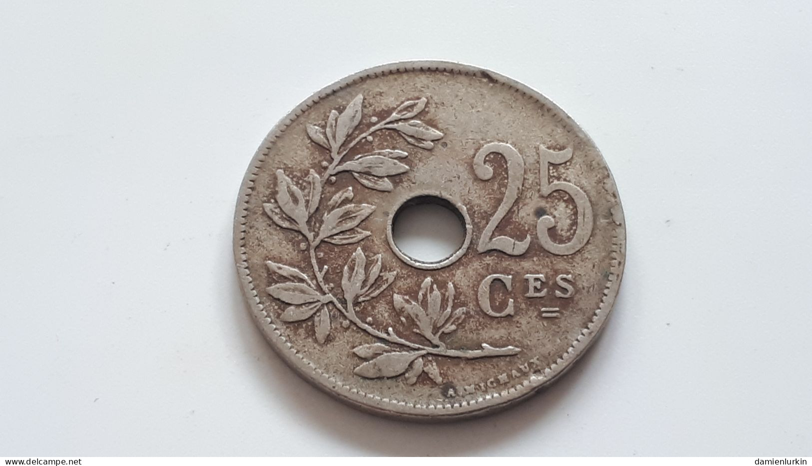 BELGIQUE ALBERT PREMIER 25 CENTIMES 1926 SUR 23 6/3 TYPE 1 LA PLUS RARE DE LA SERIE ONLY 1.300.000 COTES: 3€-9€-30€-75€ - 25 Cent