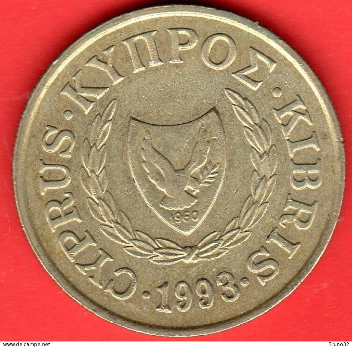 Cipro - Chyprus - Kıbrıs - Chypre - 1993 - 20 Cents - QFDC/aUNC - Come Da Foto - Cyprus