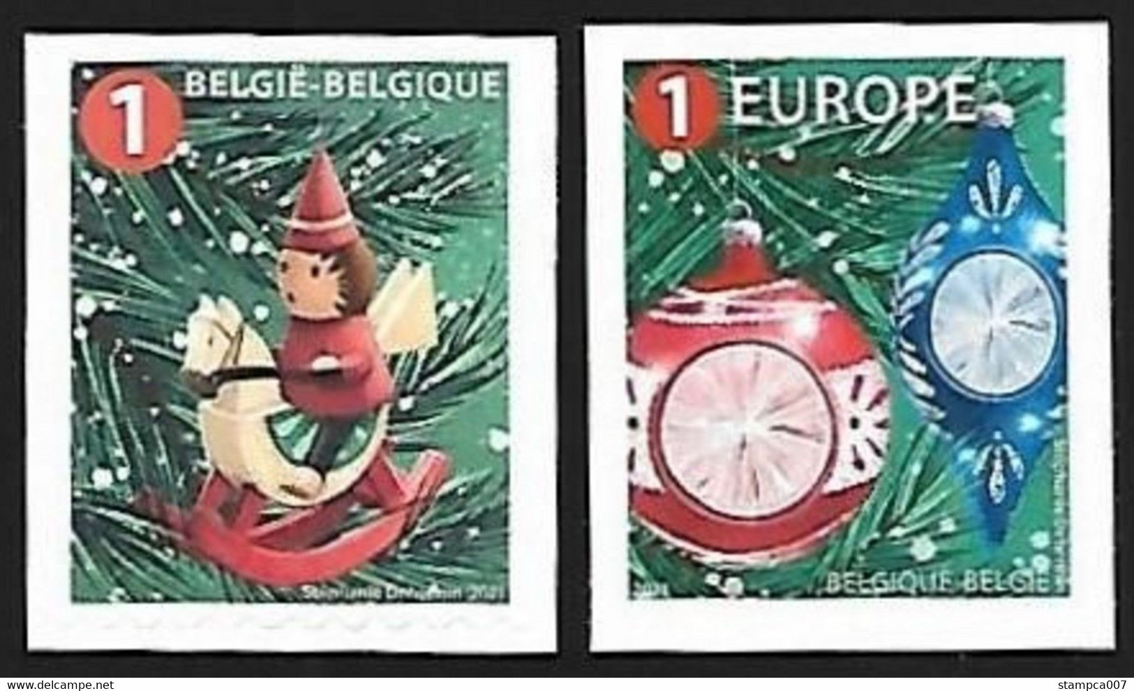 2021 Christmas Noel Kersmis Navidad Joel  ... MNH - One Stamp Belgium + Europe - Neufs