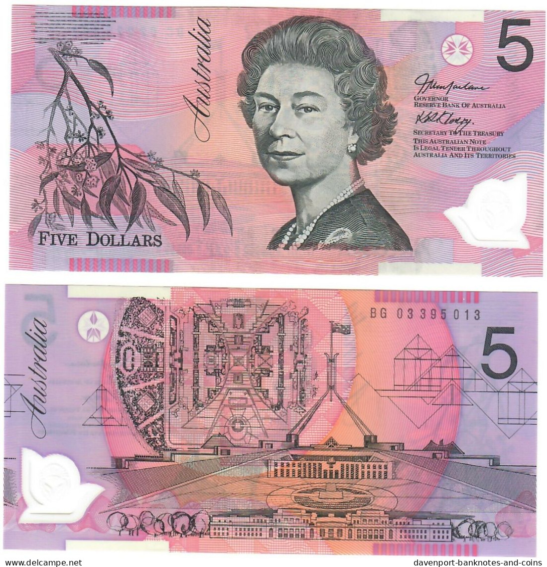 Australia 5 Dollars 2003 UNC "MacFarlane-Henry" - 1992-2001 (polymeerbiljetten)