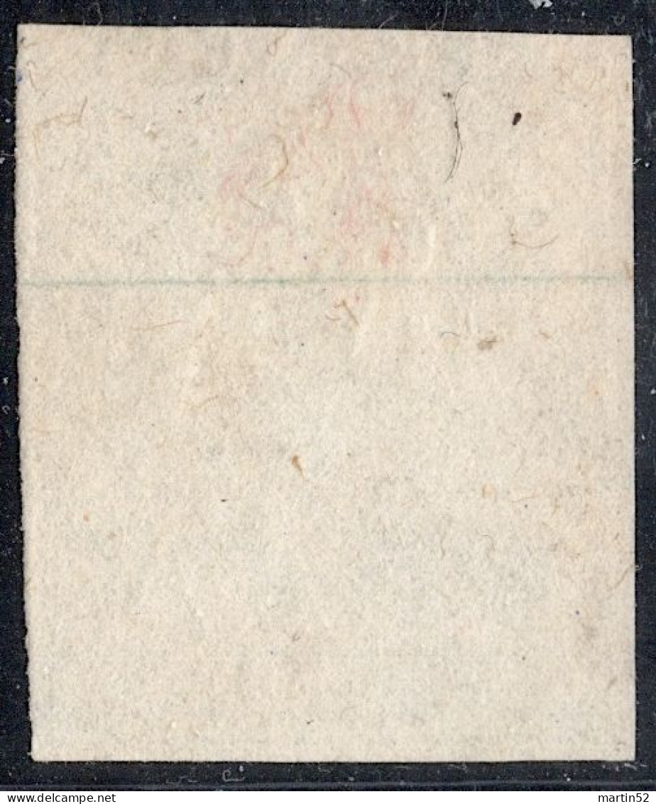 Schweiz Suisse 1862: III.Periode Faden Grün 2 RAPPEN Grau Zu 21G Mi 19 Yv 25 Mit ⊙ BERN 12 JULI 62 (Zu CHF 700.00) - Used Stamps