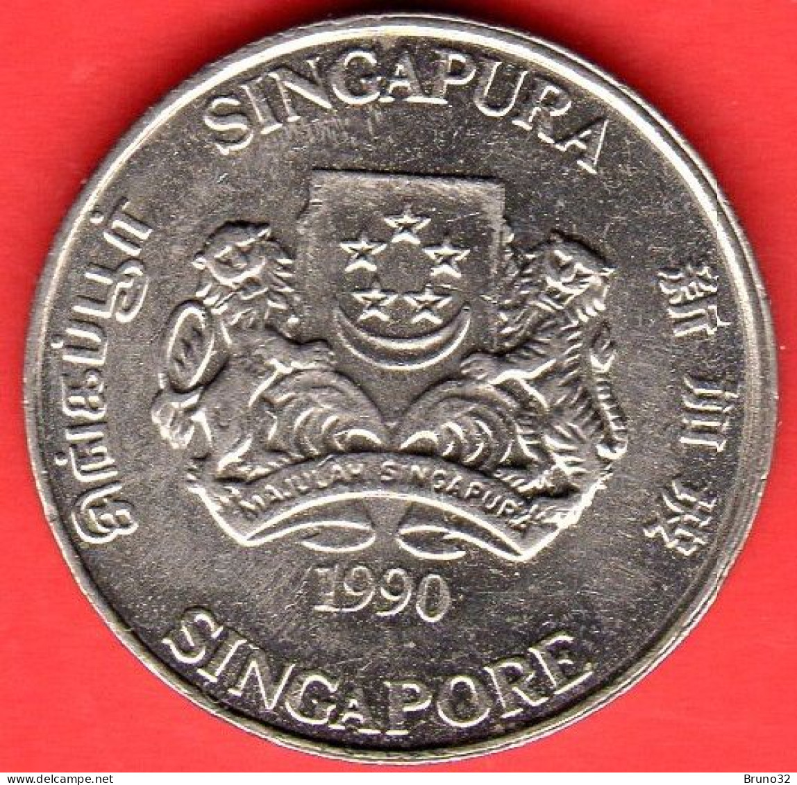 SINGAPORE - Singapura - 1990 - 20 Cents - QFDC/aUNC - Come Da Foto - Singapur