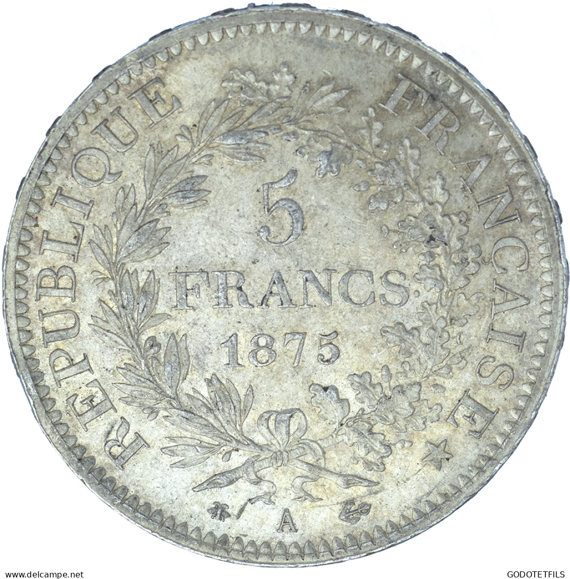 III ème République-5 Francs Hercule 1875 Paris - 5 Francs