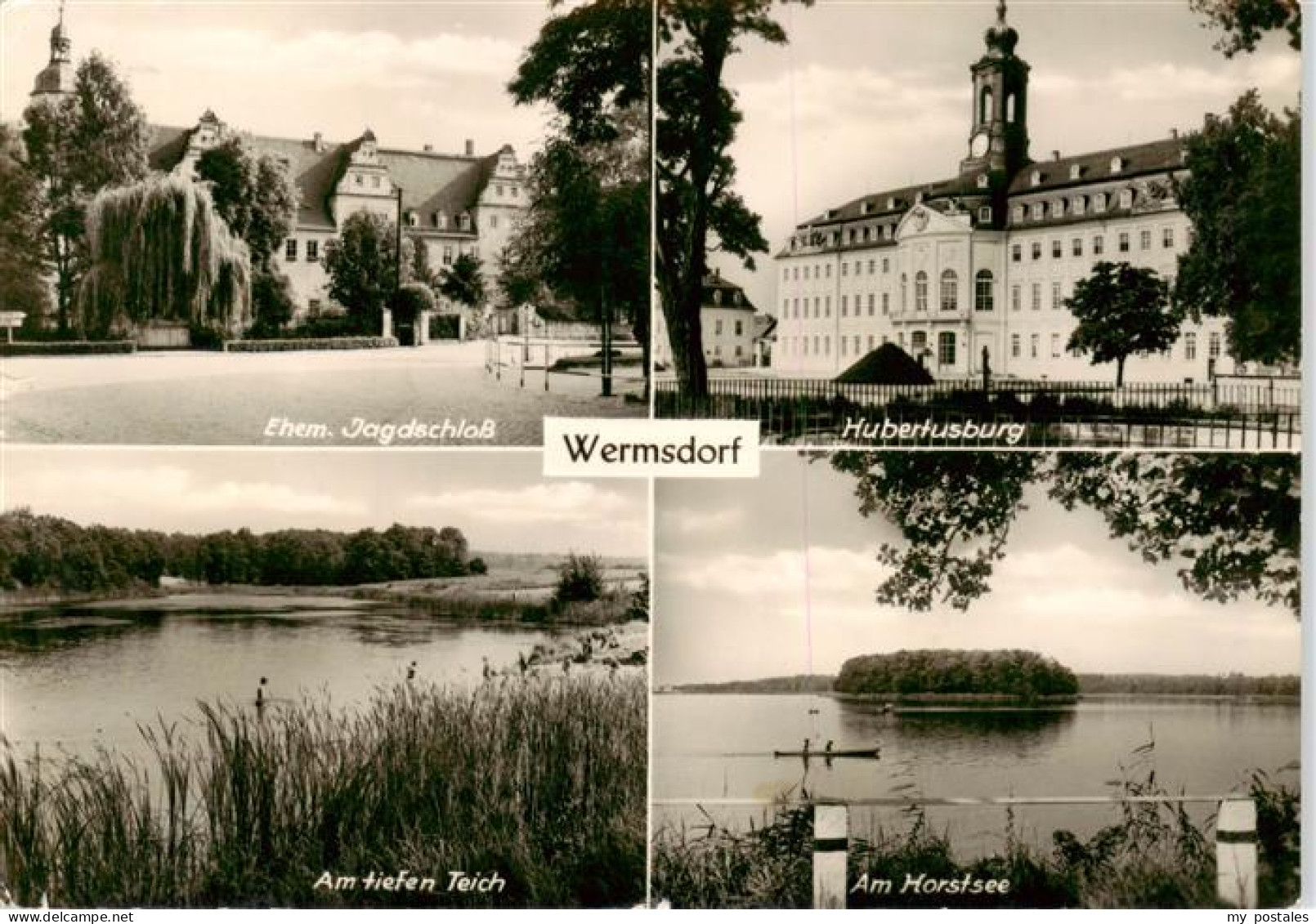 73875369 Wermsdorf Ehem Jagdschloss Hubertusburg Am Tiefen Teich Am Horstsee Wer - Wermsdorf