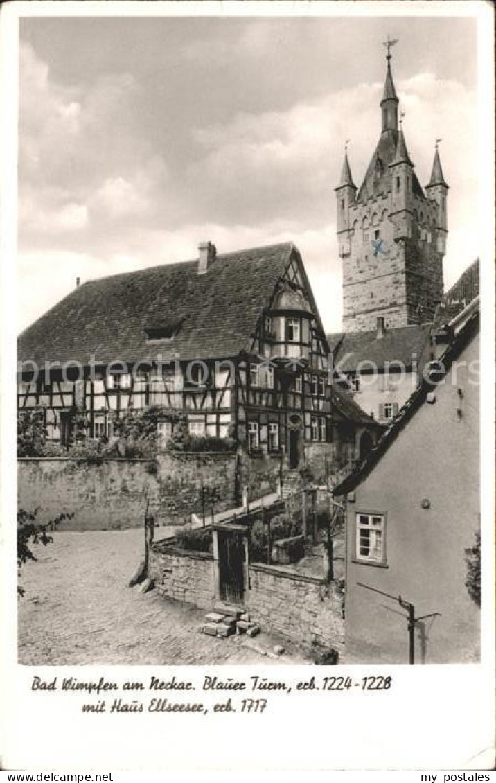 72034232 Bad Wimpfen Blauer Turm Haus Ellseeser Bad Wimpfen - Bad Wimpfen