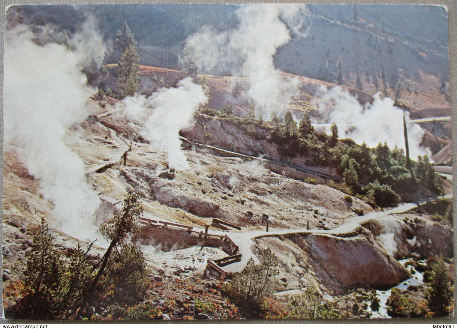 USA CALIFORNIA LASSEN VOLCANIC NATIONAL PARK SULPHUR KARTE CARD POSTCARD CARTE POSTALE POSTKARTE CARTOLINA ANSICHTSKARTE - Long Beach