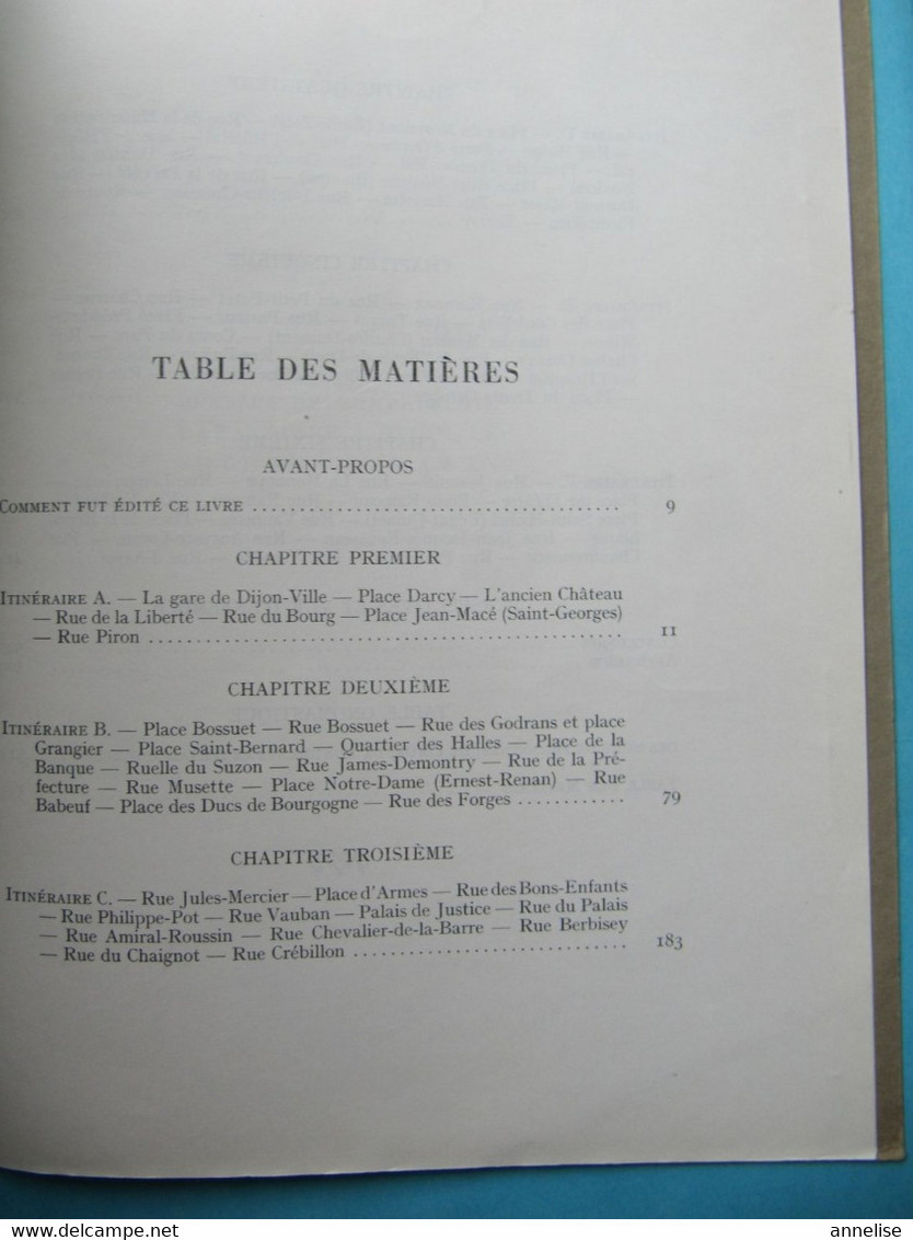 21 DIJON  Son passé évoqué par ses rues  Eugène Fyot Ed L Damidot Dijon 1960