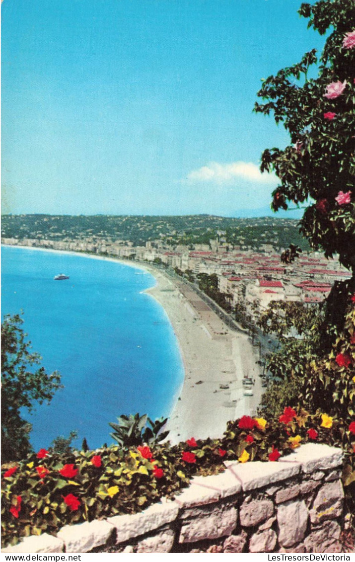 FRANCE - Nice - Vue Générale De La Plage Prise Du Château - Colorisé - Carte Postale Ancienne - Autres & Non Classés