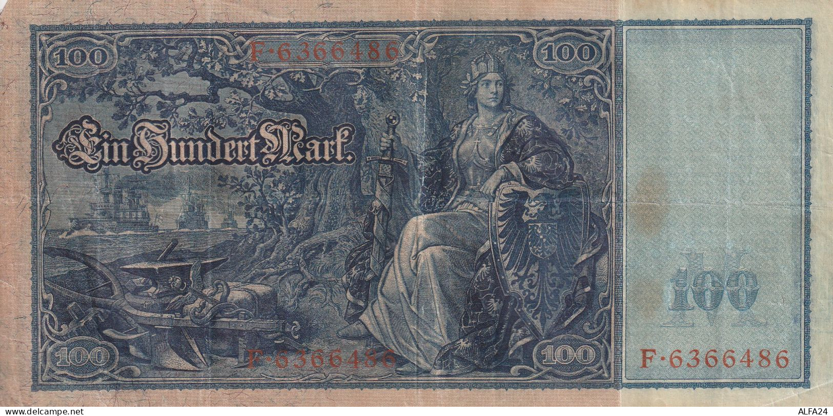 BANCONOTA GERMANIA 100 1910 VF  (B_766 - 1000 Mark