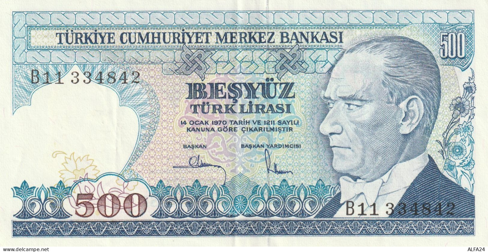 BANCONOTA TURCHIA 500 AUNC  (B_452 - Turquie