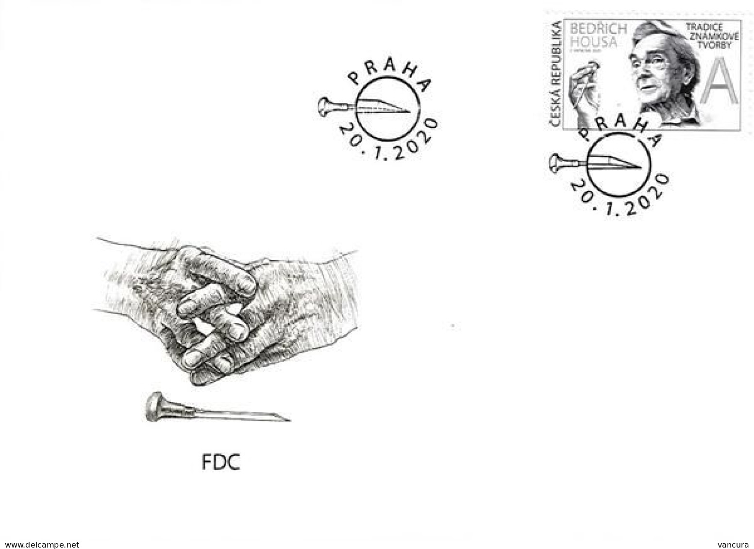 FDC 1056 Czech Republic Traditions Of The Stamp Design - Bedrich Housa, Engraver 2020 - FDC