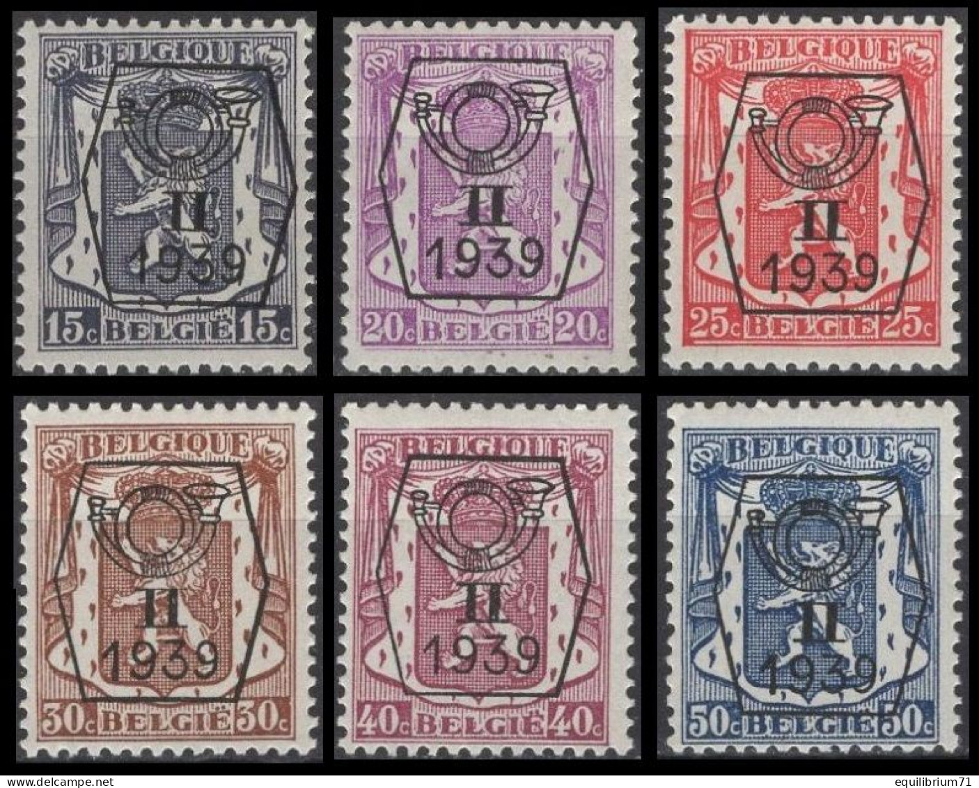 PRE411/416** (PO14) - Typo Precancels 1936-51 (Small Seal Of The State)