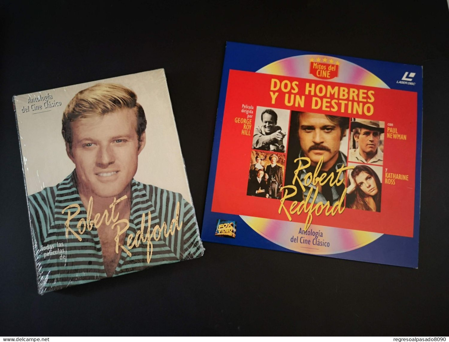 Robert Redford Libro Y Película Laser Disc Laserdisc Dos Hombres Y Un Destino. Mitos Del Cine Planeta Años 90 - Classic