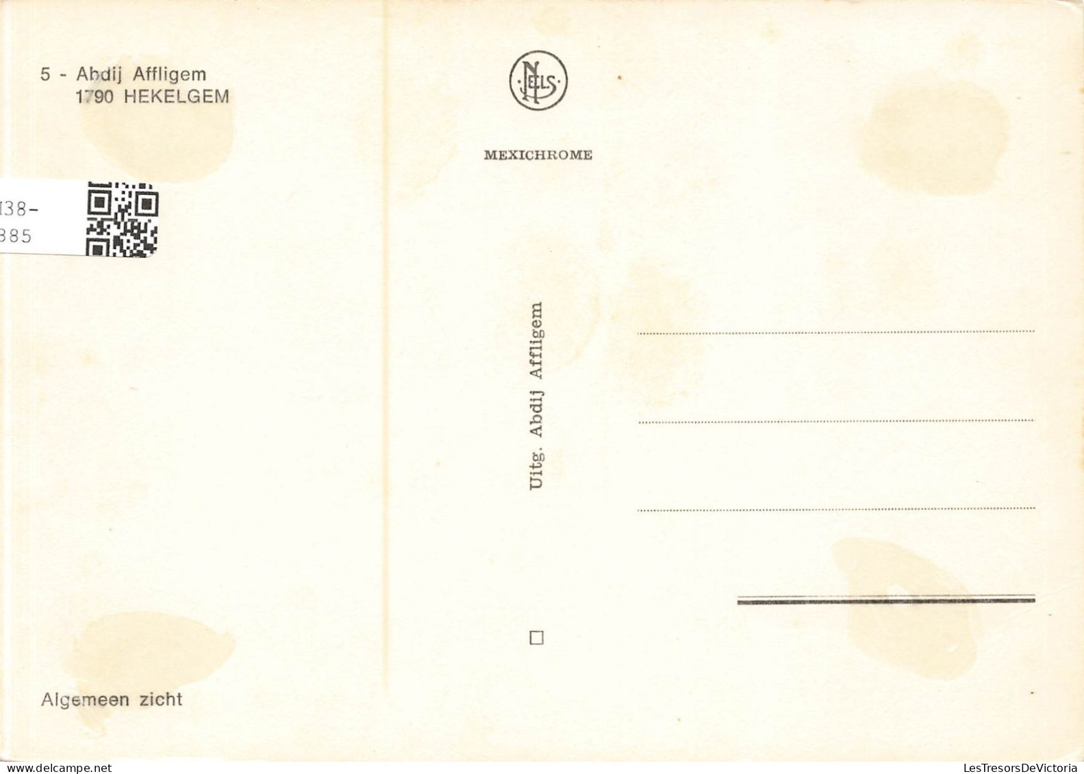 BELGIQUE -  Abdij Affligem 1790 Hekelgem - Vue Générale D'une église - Carte Postale - Affligem