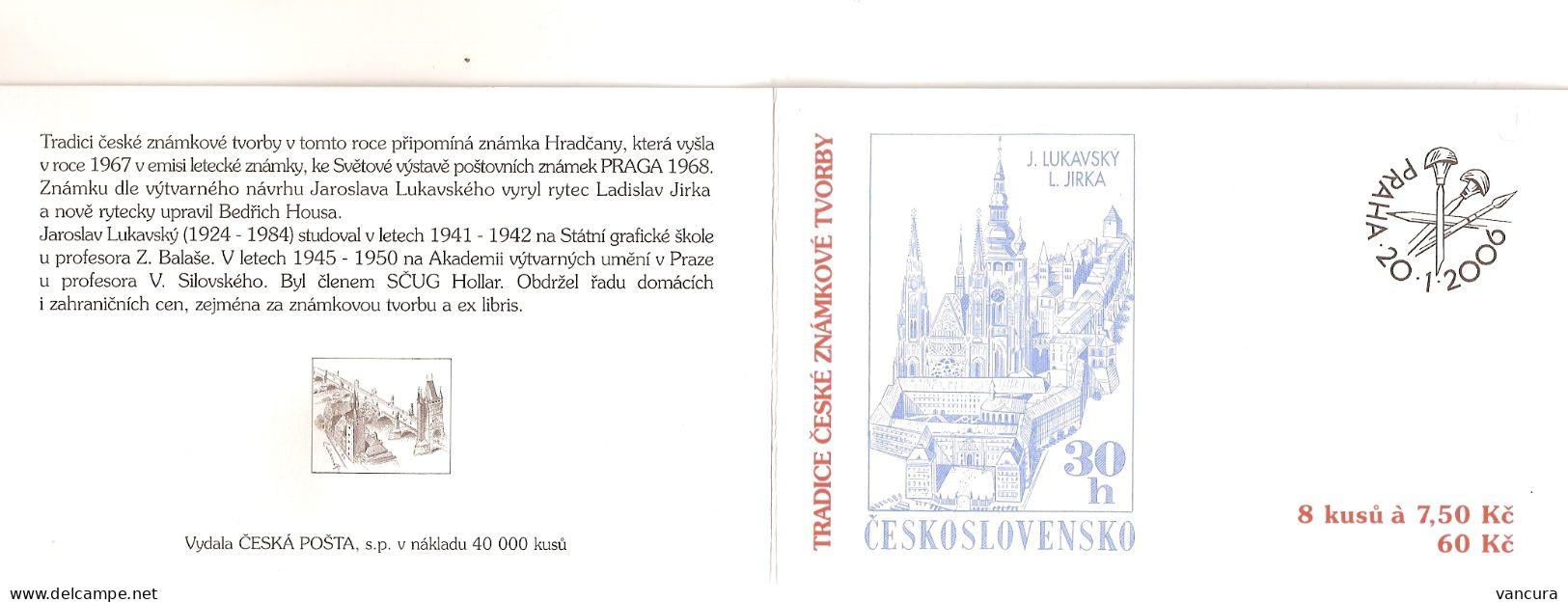 Booklet 457 Czech Republic - Traditions Of The Czech Stamp Design 2006 Stamps On Stamps - Ungebraucht