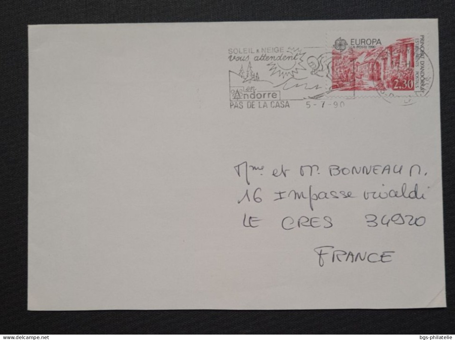 Andorre,  Lettre Pour La France. - Covers & Documents