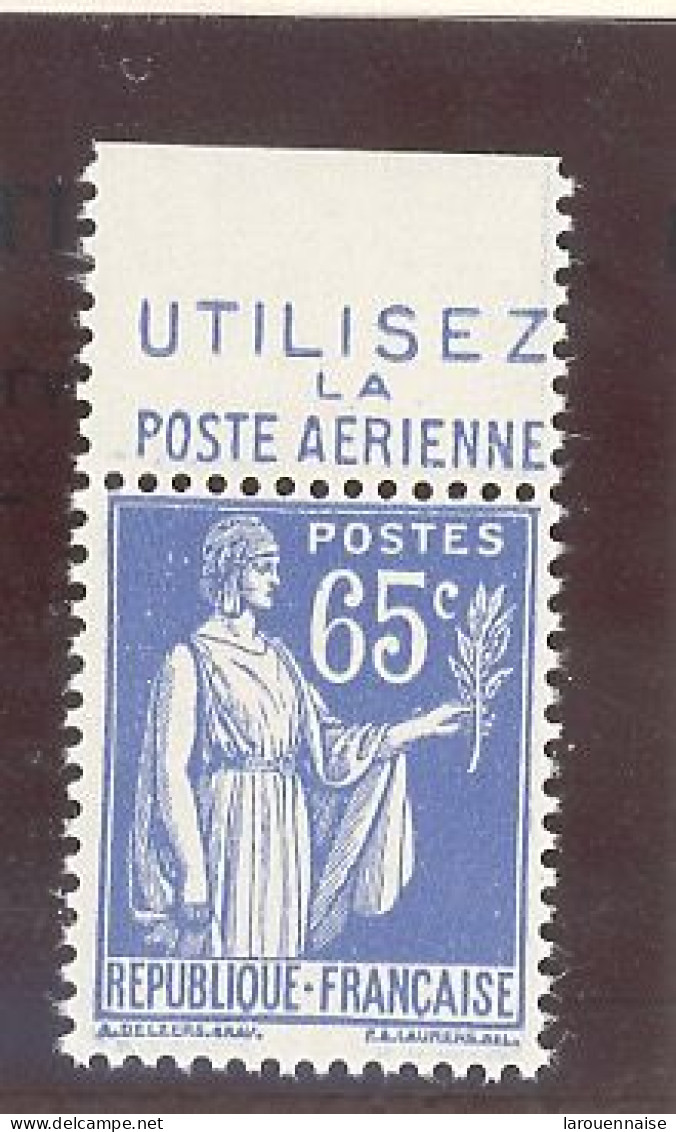 BANDE PUB -N°365- 65c BLEU TYPE PAIX- N**-PUB  POSTE AÉRIENNE - (MAURY 247) - - Ungebraucht