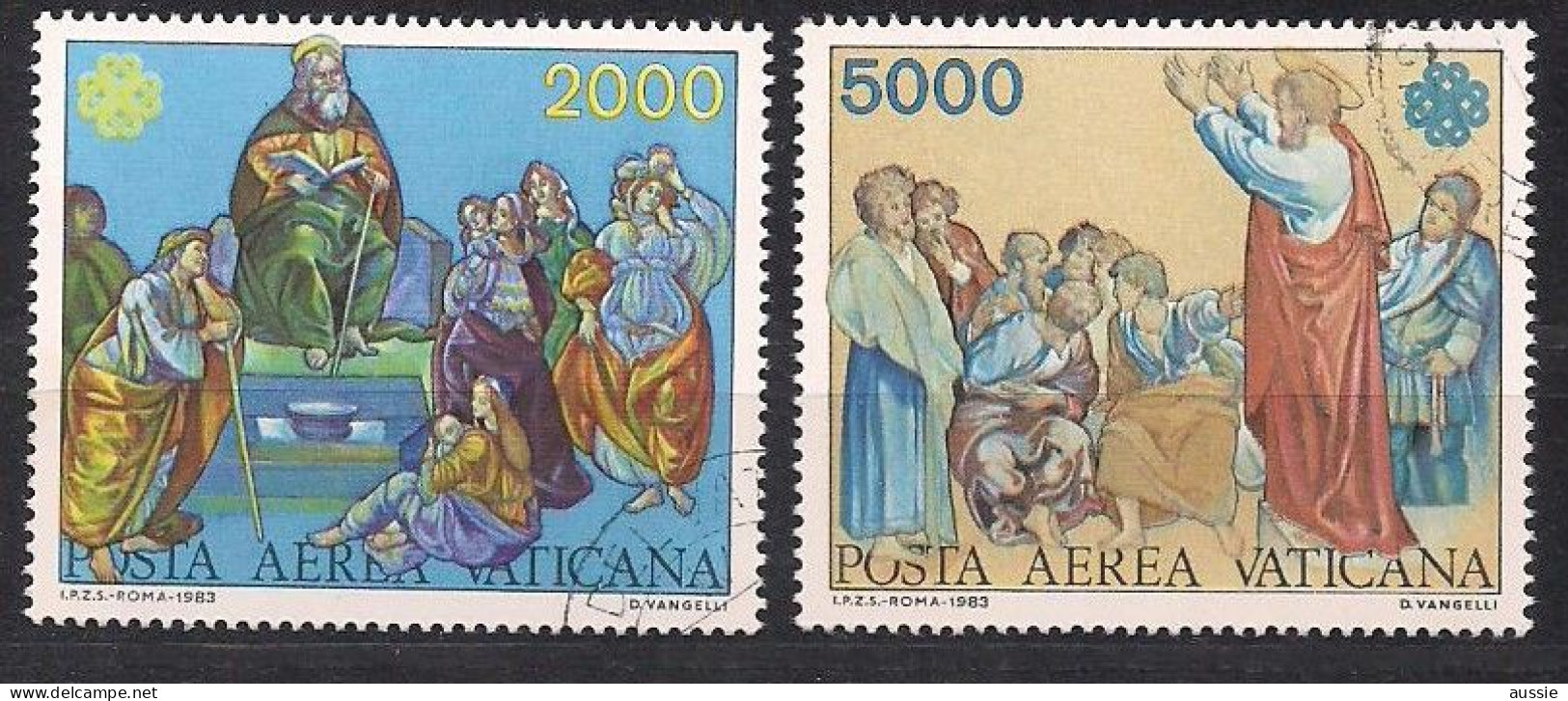 Vatican Vatikaan 1983 Yvertn° LP  PA 73-74 (°) Oblitéré Used Cote 11,50 € - Poste Aérienne