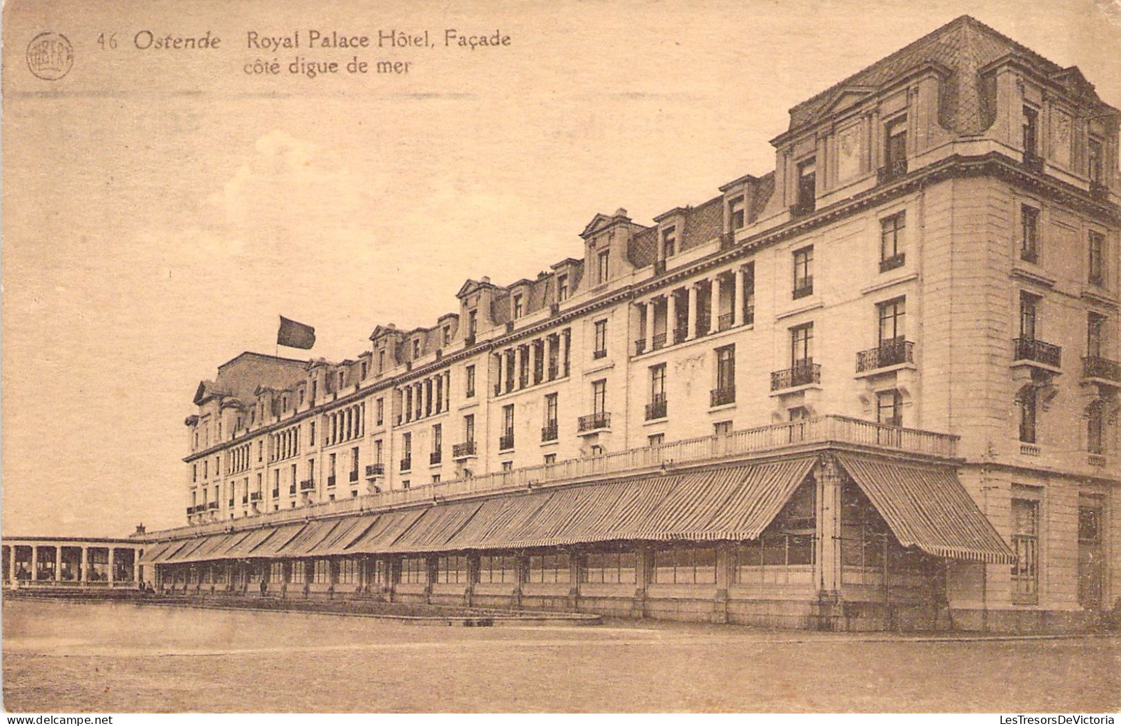 BELGIQUE - Ostende - Royal Palace Hotel - Facade - Coté Digue De Mer - Carte Postale Ancienne - Oostende