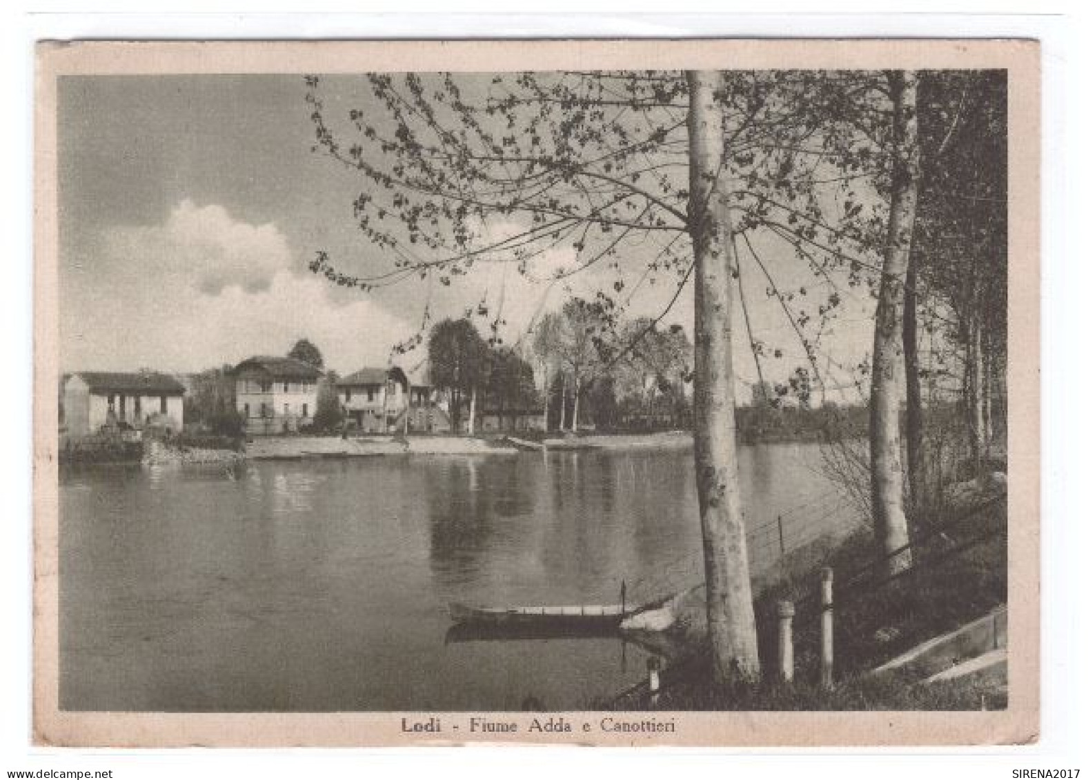 LODI - FIUME ADDA E CANOTTIERI - VIAGGIATA - Lodi