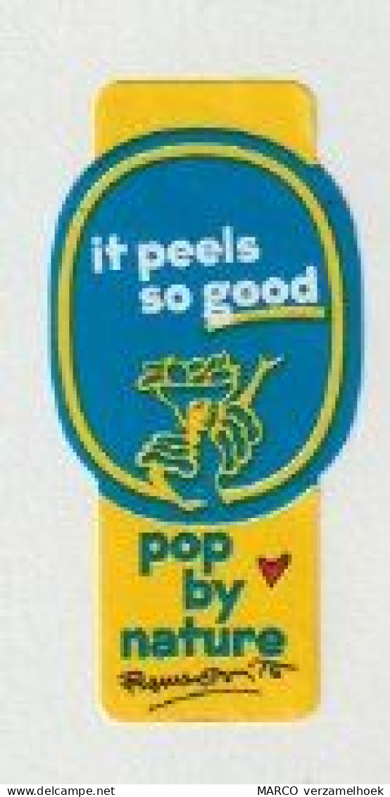 1x Fruit Label Sticker CHIQUITA Banana-bananen Panama (it Peels So Good) Pop By Nature - Fruit En Groenten