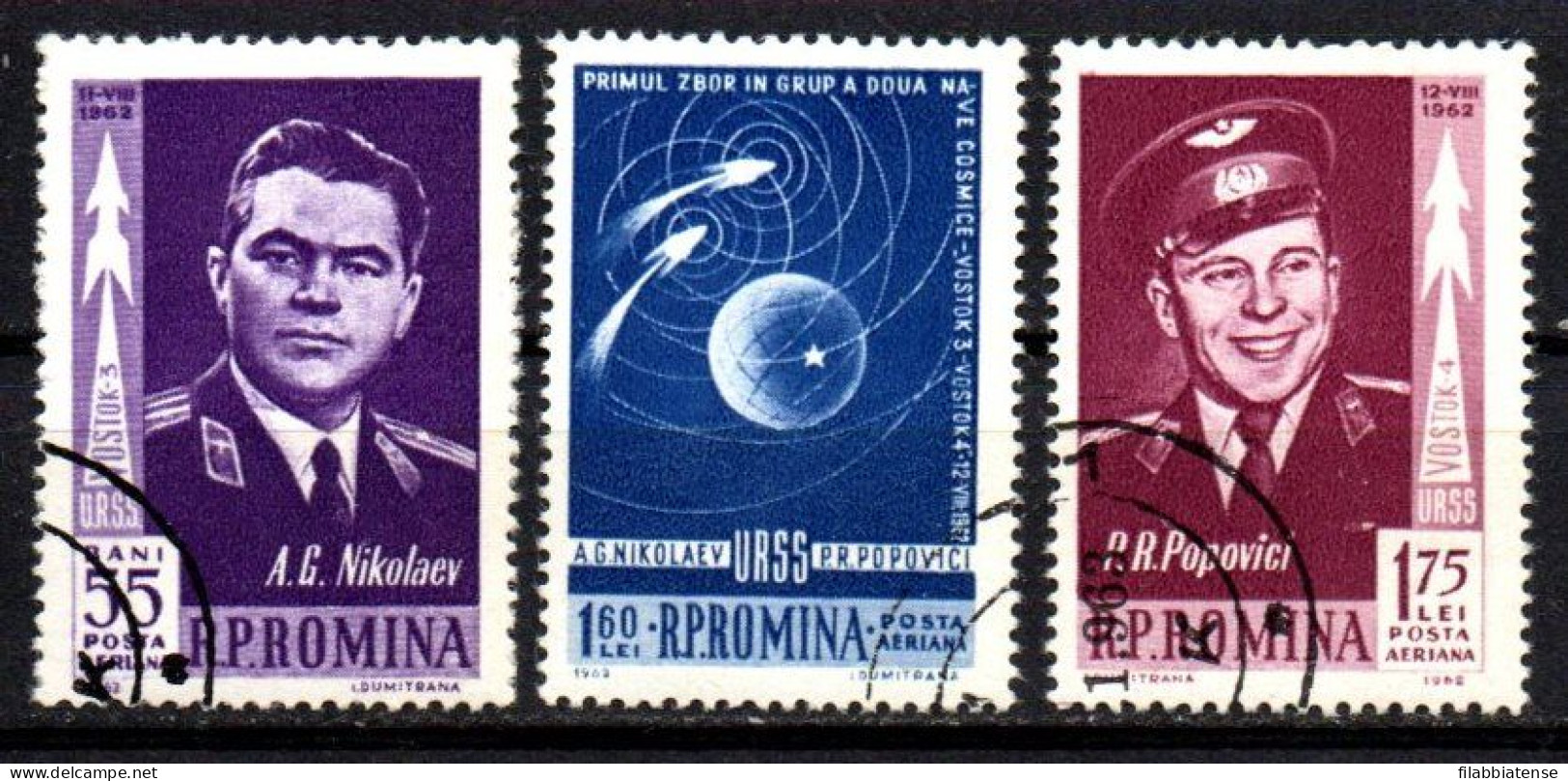 1962 - Romania PA 157 / PA 159 Viaggi Spaziali   ------ - Gebraucht