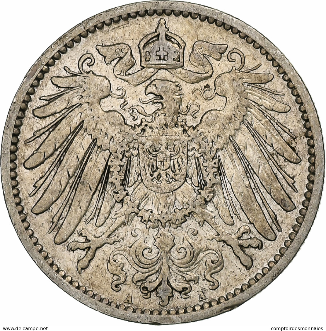 Empire Allemand, Wilhelm II, Mark, 1904, Berlin, Argent, TB+, KM:14 - 1 Mark