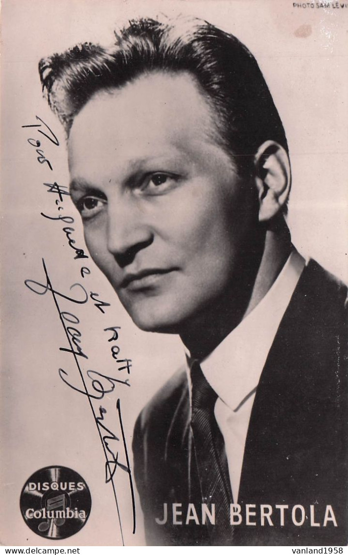 JEAN BERTOLA -autographe - Zangers & Muzikanten