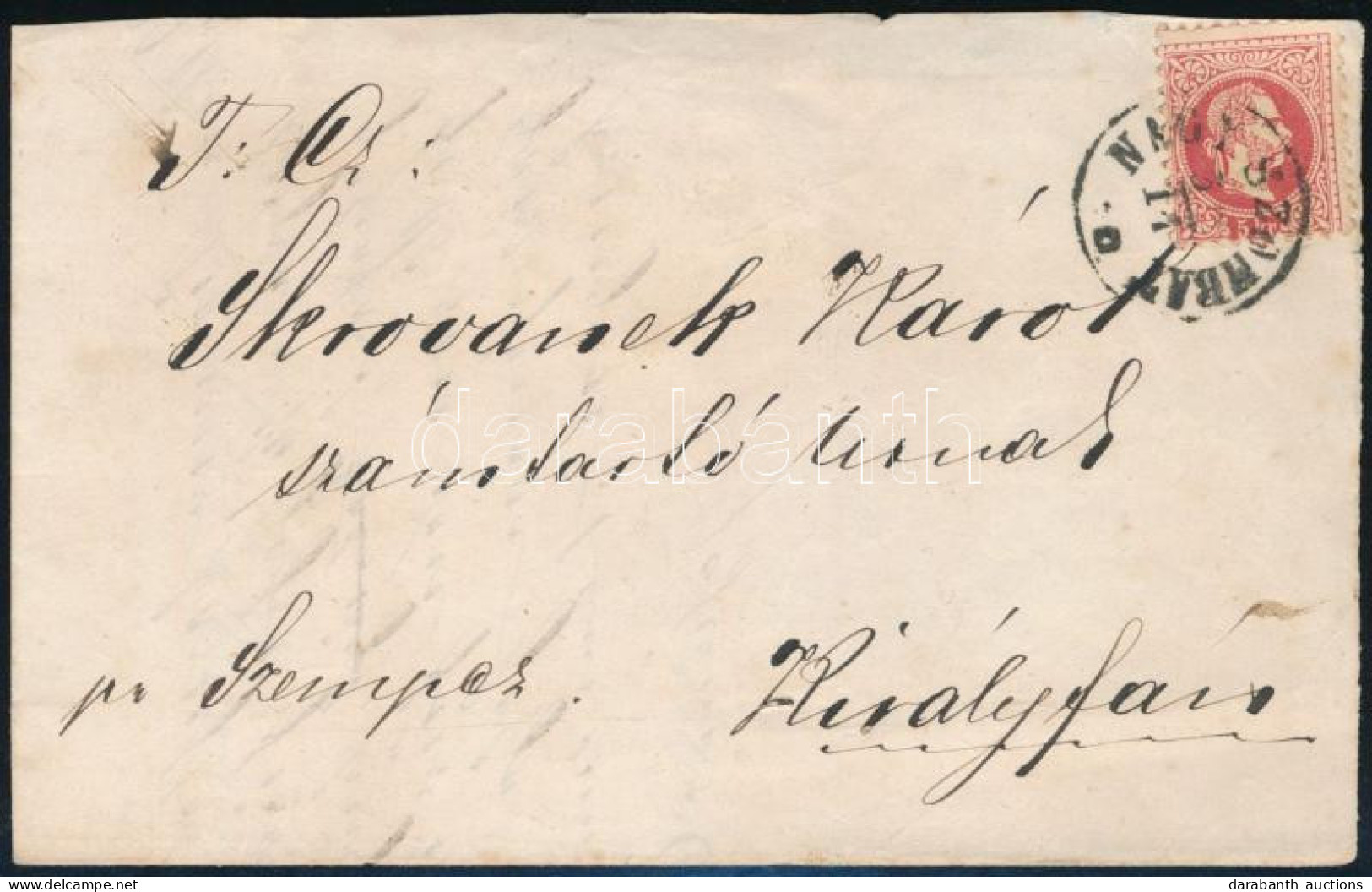 1870 5kr Levélen "NAGY-SZOMBATH" - Other & Unclassified