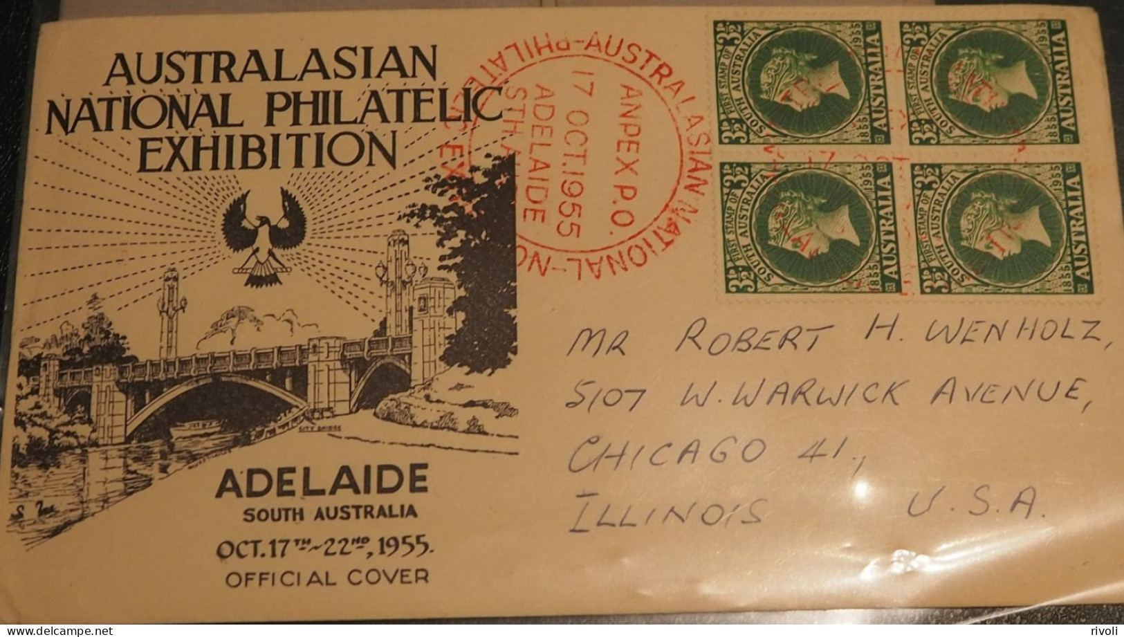 Lettre Cover Australian Philatelic Exhibition 1955 Australie Australia - Briefe U. Dokumente