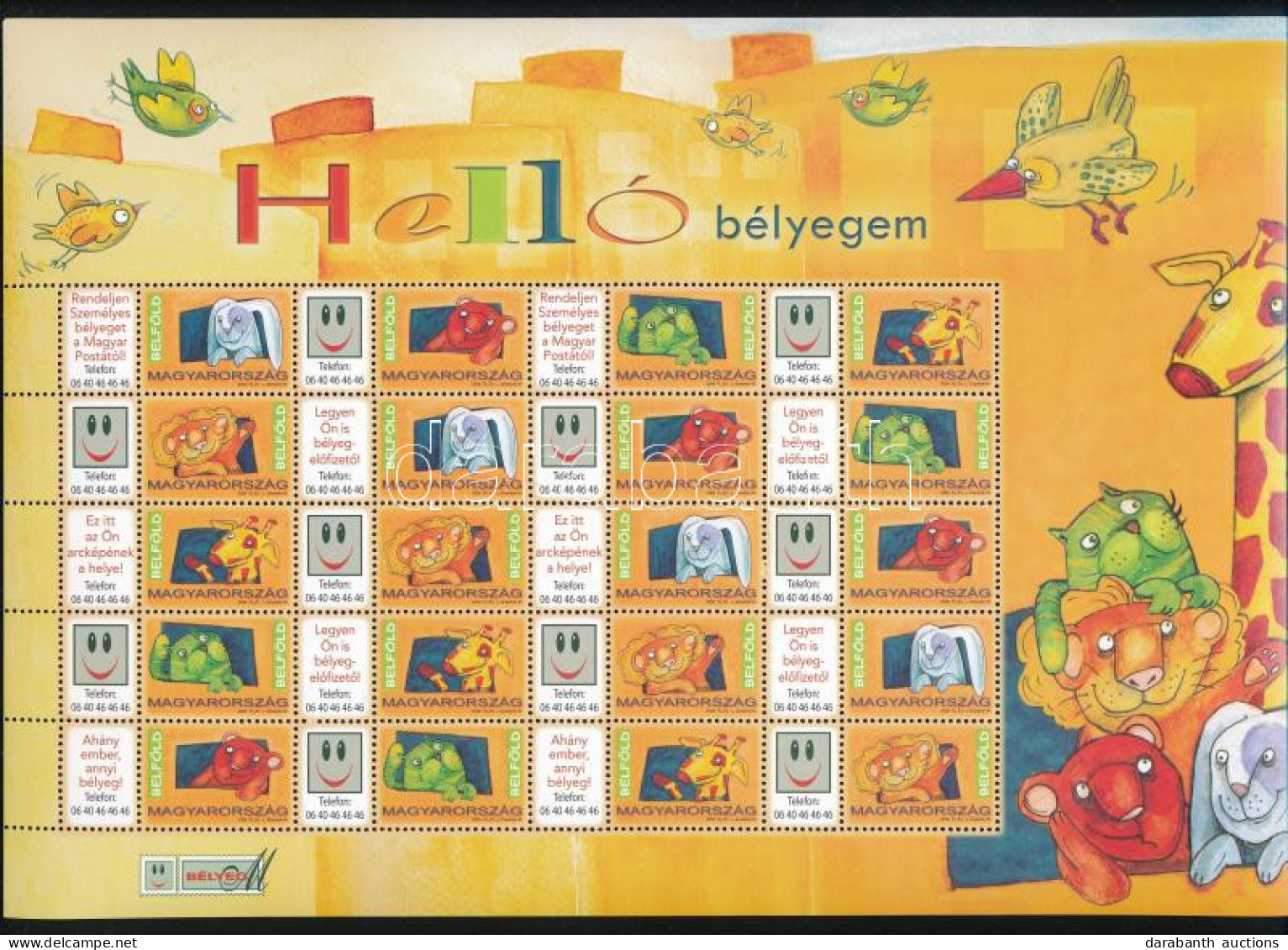 ** 2008 Helló Bélyegem Promóciós Teljes ív - Andere & Zonder Classificatie