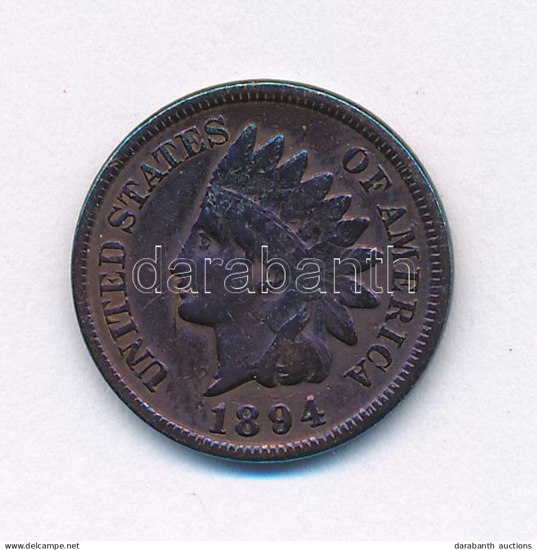 Amerikai Egyesült Államok 1894. 1c Bronz "Indián Fej" T:VF USA 1894. 1 Cent Bronze "Indian Head" C:VF Krause KM#90a - Zonder Classificatie