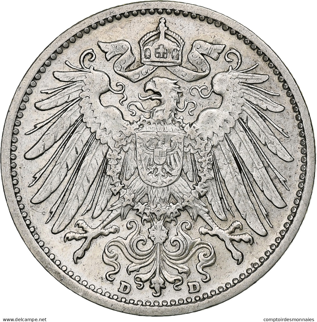 Monnaie, Empire Allemand, Wilhelm II, Mark, 1904, Munich, TTB+, Argent, KM:14 - 1 Mark