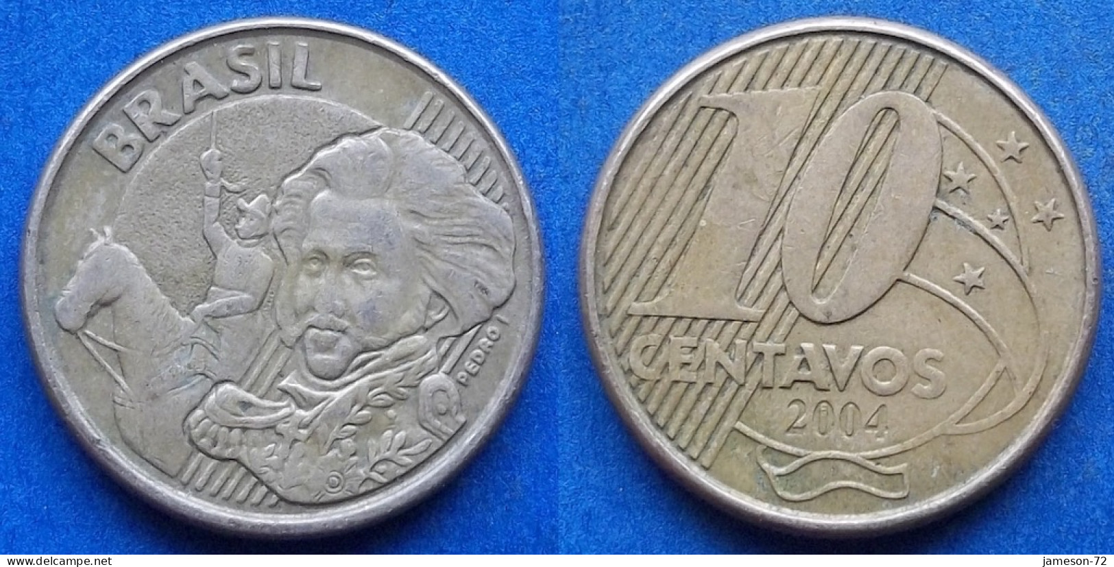 BRAZIL - 10 Centavos 2004 "Pedro I" KM# 649.2 Monetary Reform (1994) - Edelweiss Coins - Brazil